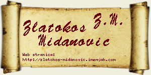 Zlatokos Midanović vizit kartica